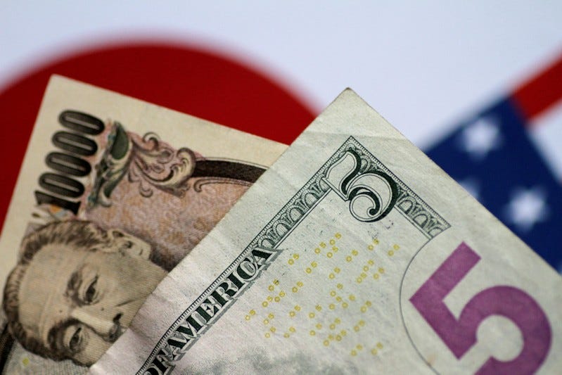 Japanse yen dollar valuta
