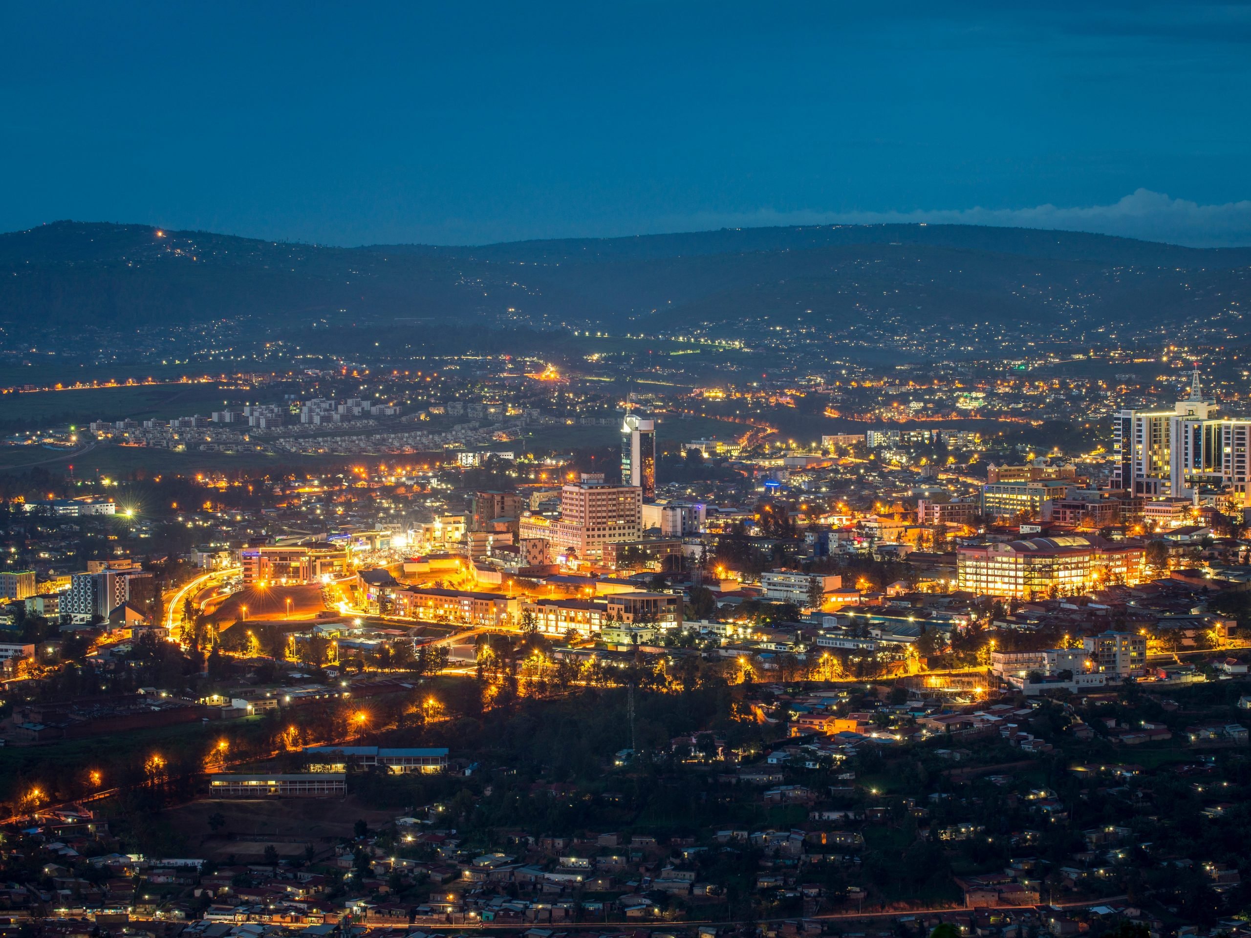 Kigali city view from Nyarugenge