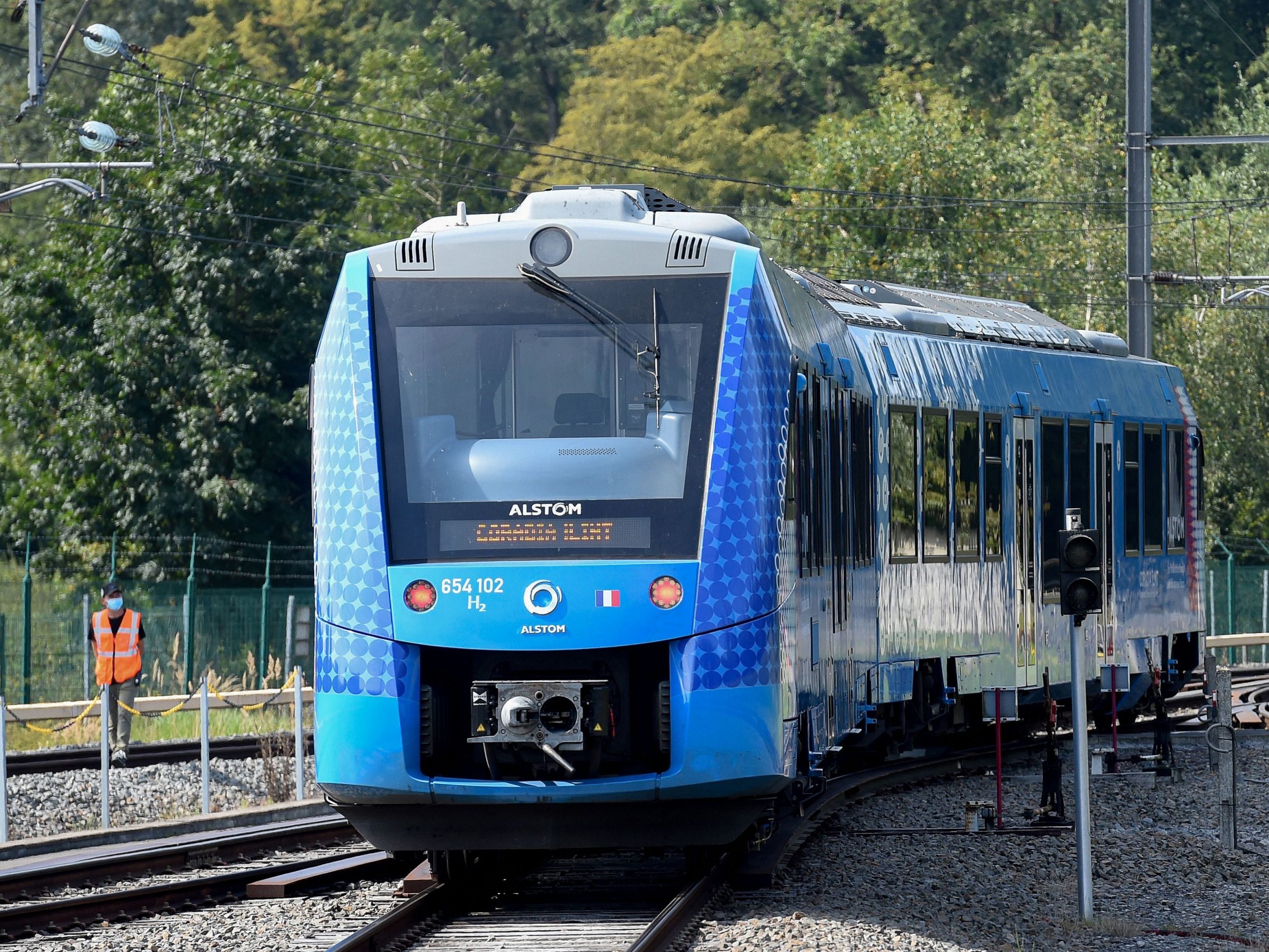 Alstom&#39;s Coradia iLint train, the first in the world to be powered by hydrogen