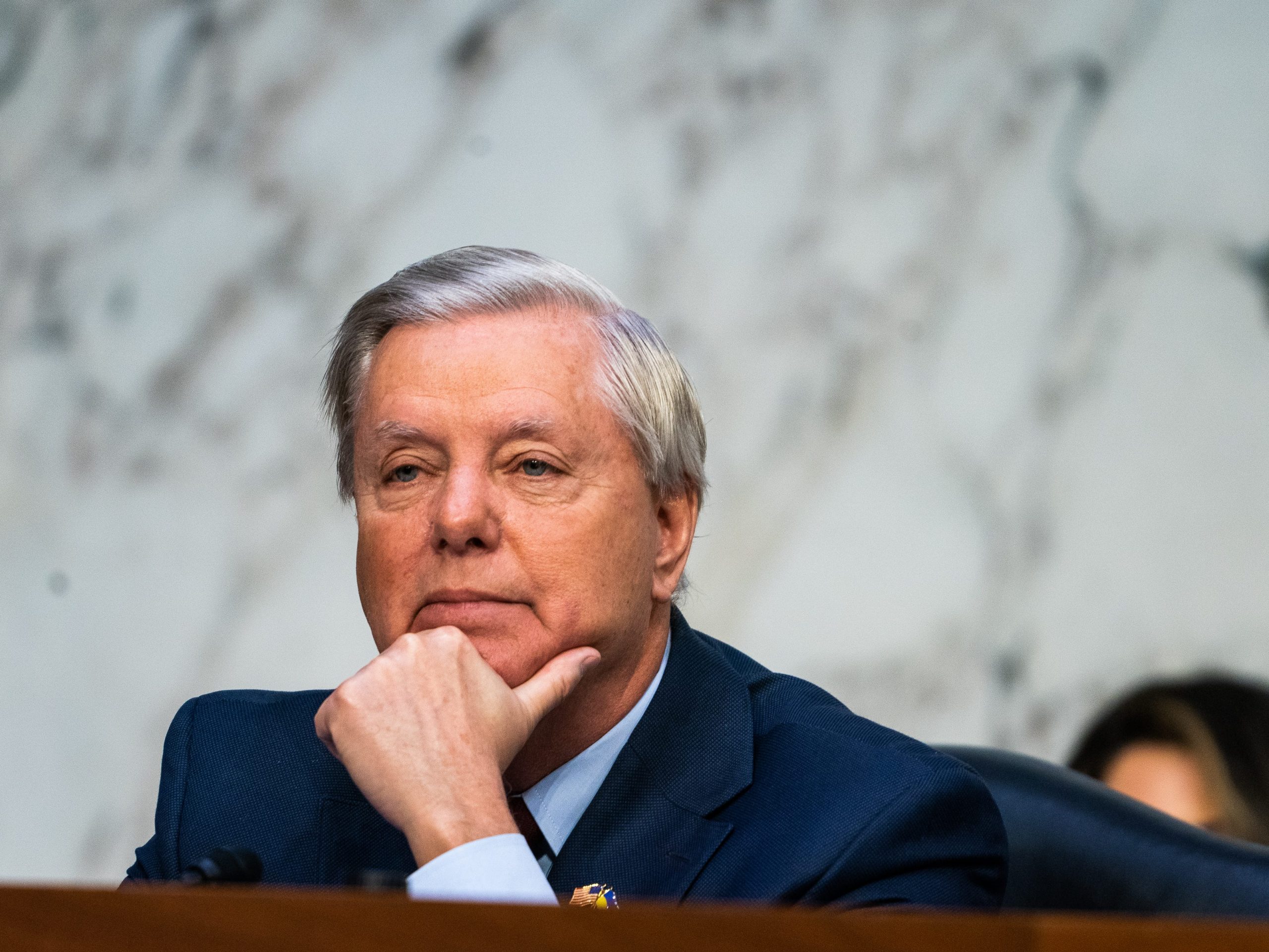 Lindsey Graham says same-sex marriage should be left to the states but pivots from question on interracial marriage