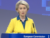 Voorzitter van de Europese Commissie, Ursula Von der Leyen.