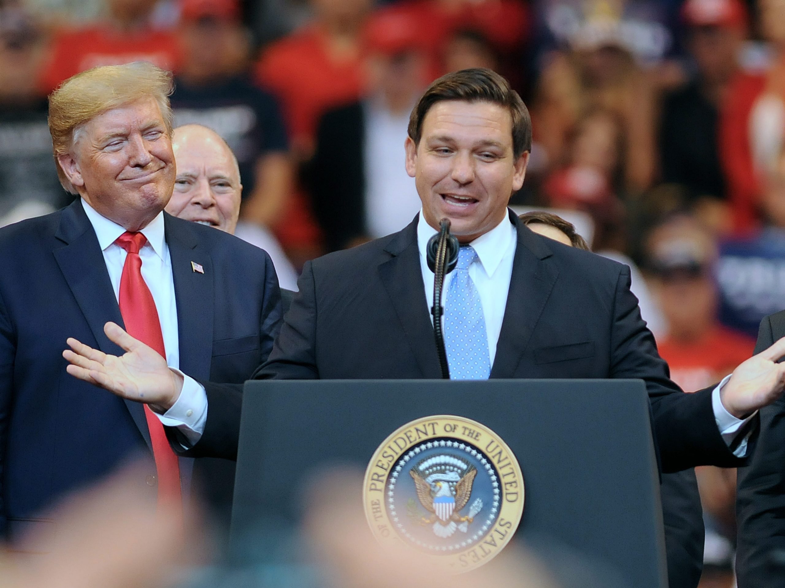 Trump lashes out at wouldbe 2024 rivals DeSantis and Youngkin as some