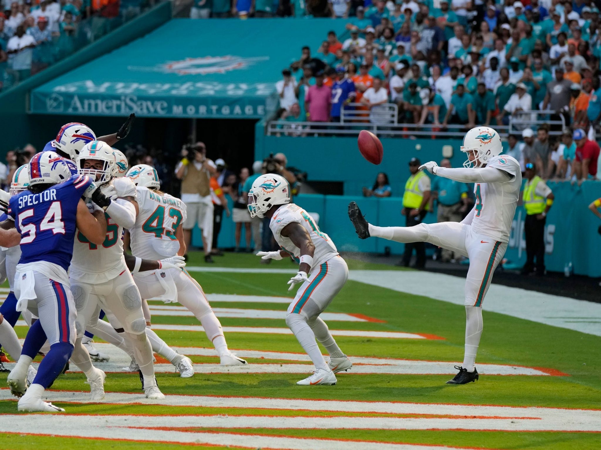 Miami Dolphins Survive 'butt Punt' To Beat The Fearsome Buffalo Bills