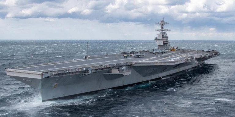 Watch the US Navy's new first-in-class aircraft carrier USS Gerald R ...