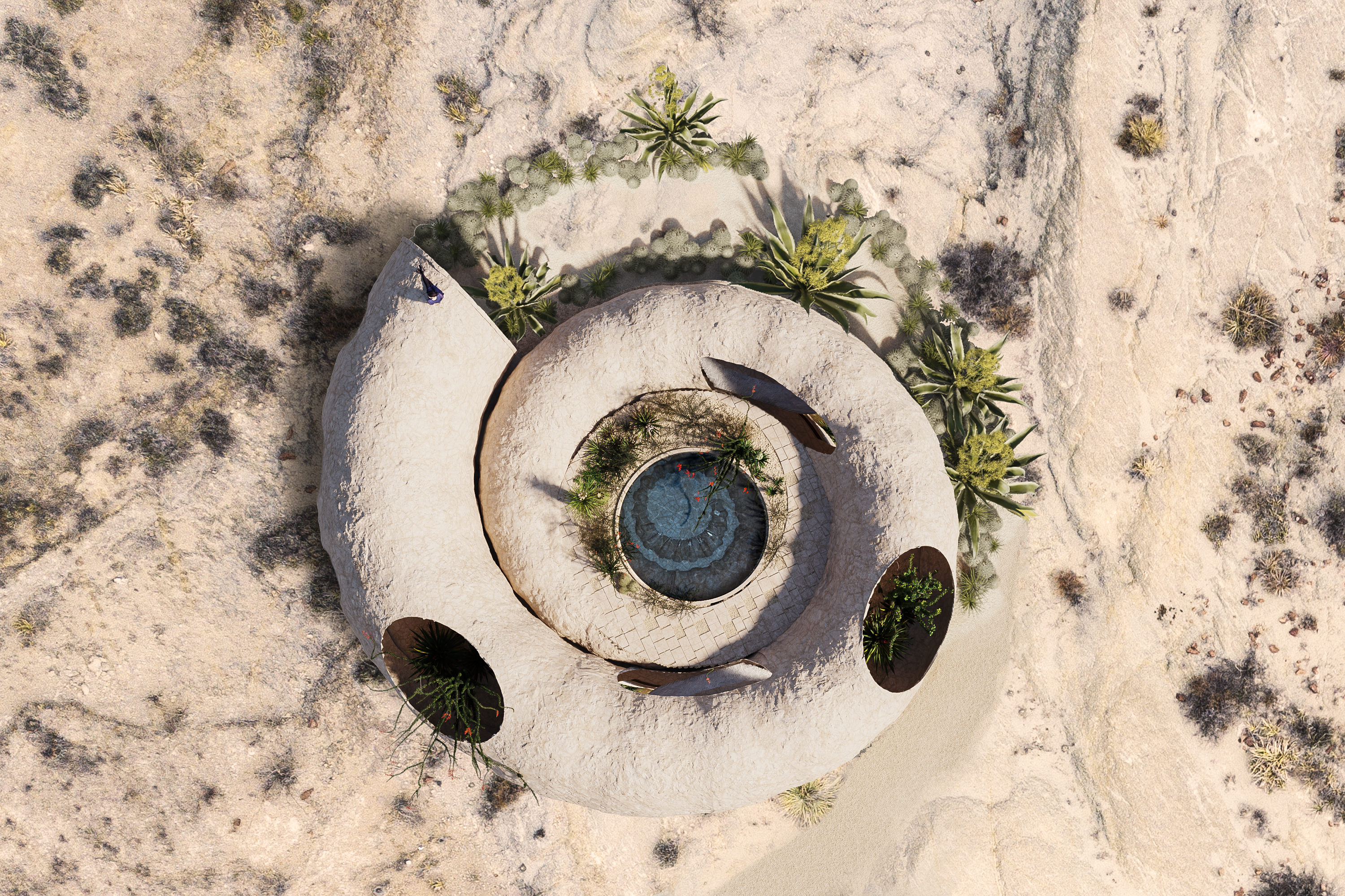 Livable Giant Fossilized Snail in the Desert by Diego Z. for Airbnb OMG! Fund