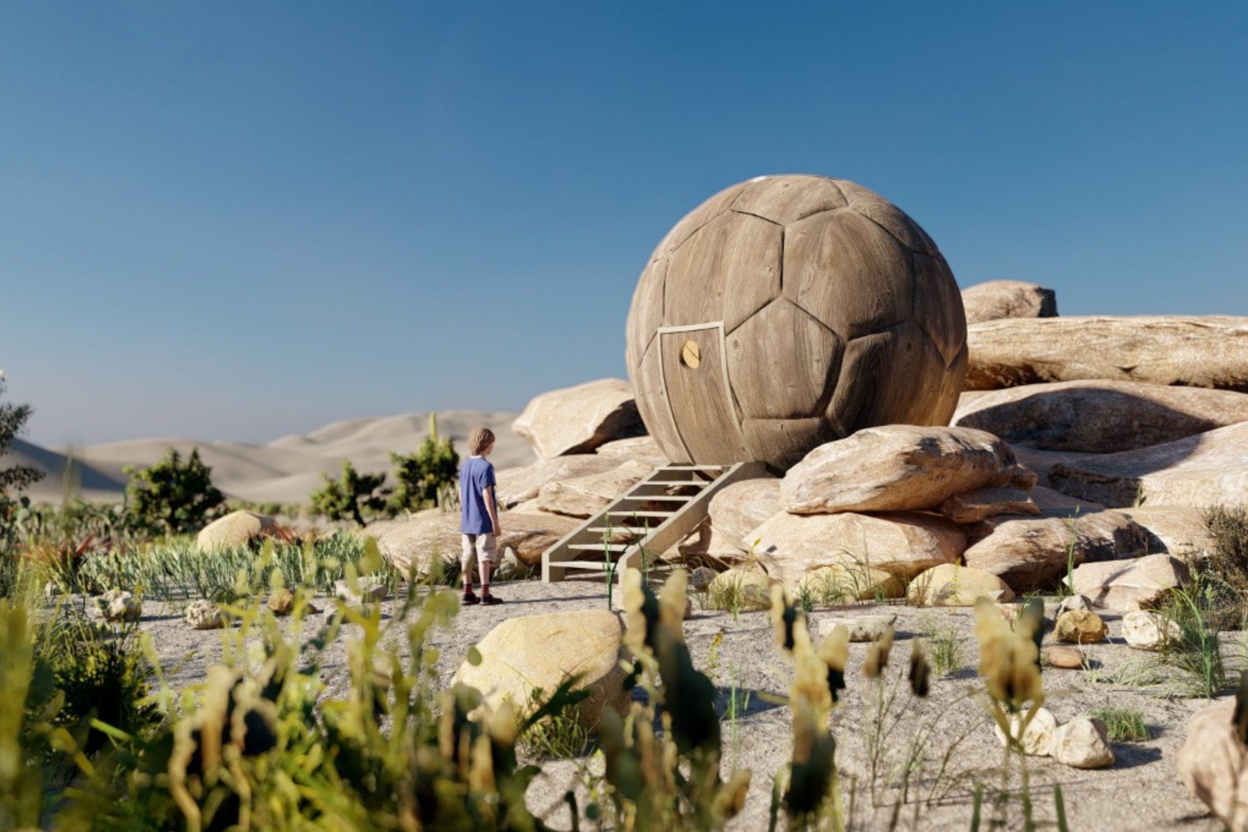 Stargazing Sphere Suspended in the Rocks by Orien R. for Airbnb OMG! Fund