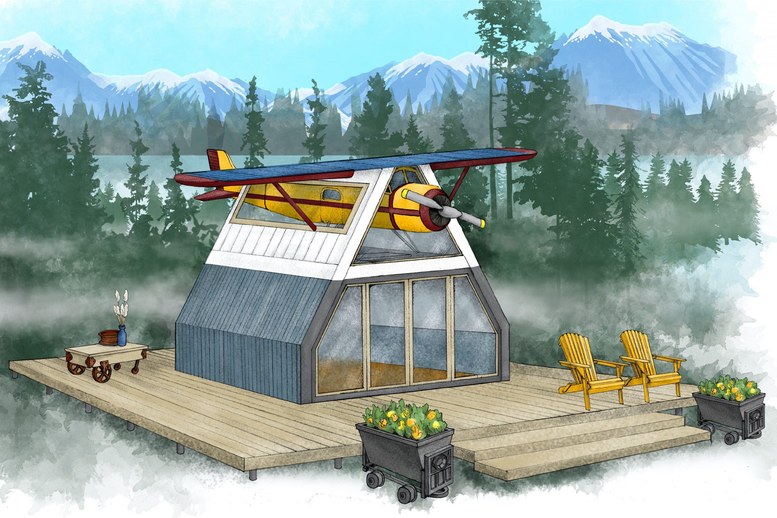 Bush Plane in Alaska Ghost Town by Lisa B. for Airbnb OMG! Fund