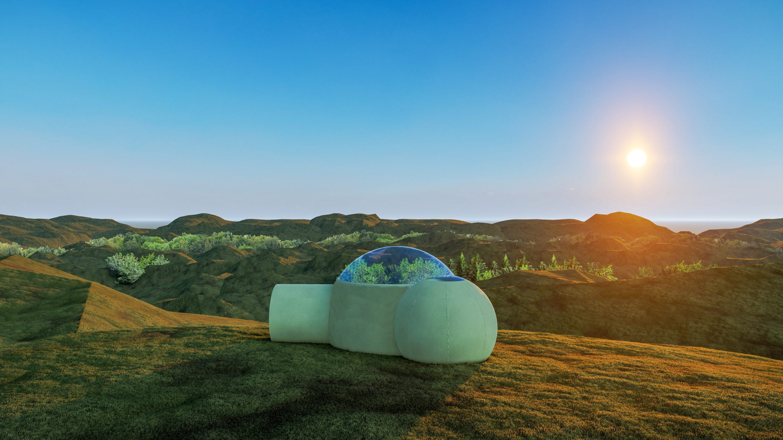 Luxury Bubble On Top Of A Mountain by Timothy H. for Airbnb OMG! Fund
