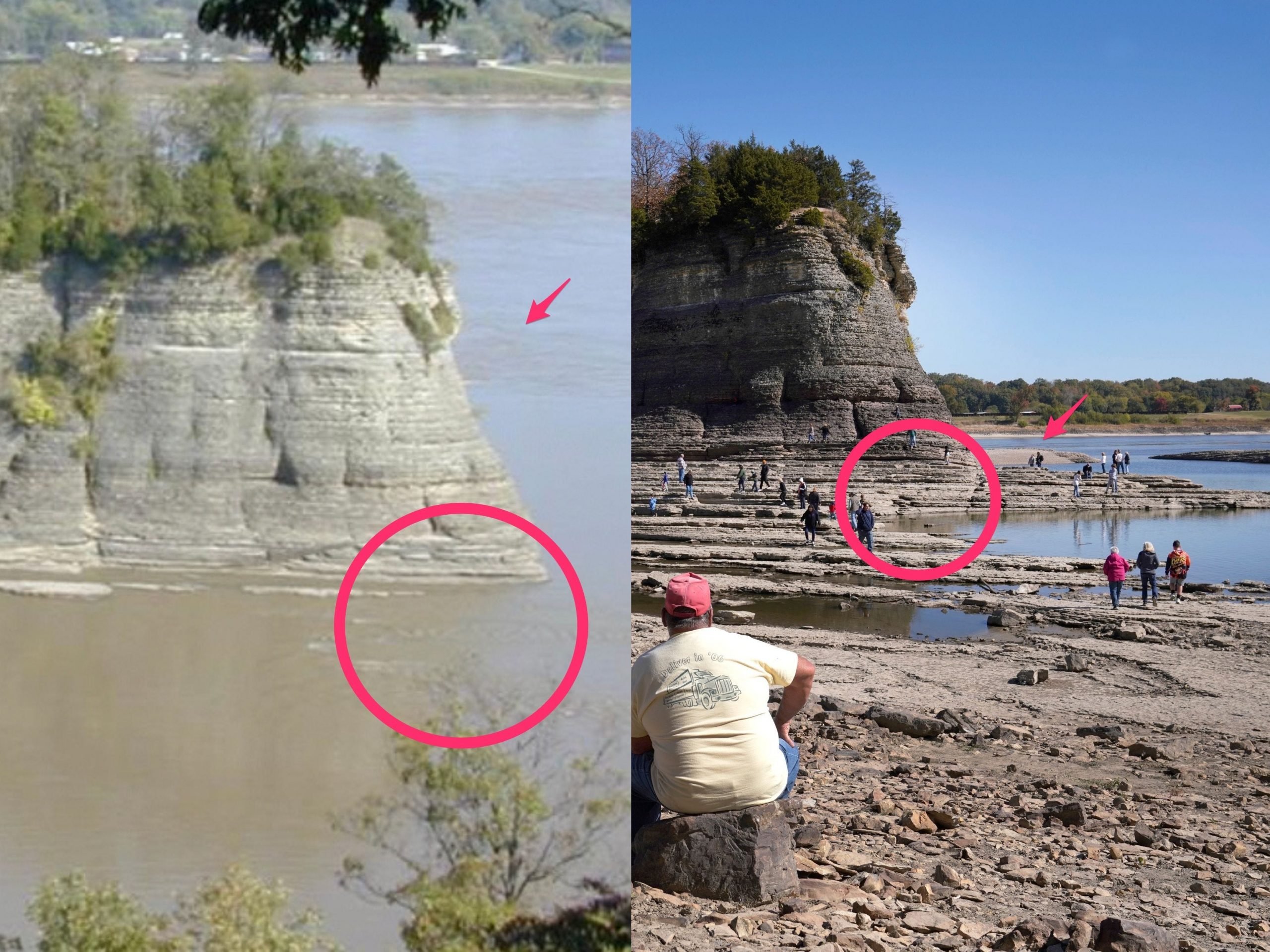 Photos Show What Tower Rock A Limestone Formation In The Middle Of The Mississippi River Looks 3145