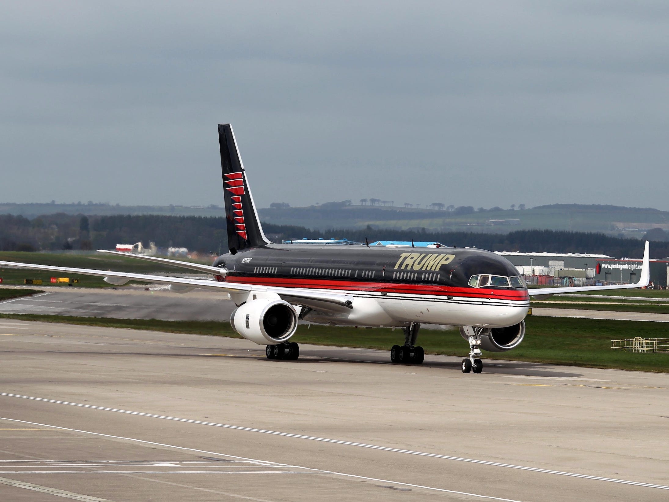 Trump&#39;s Boeing 757.