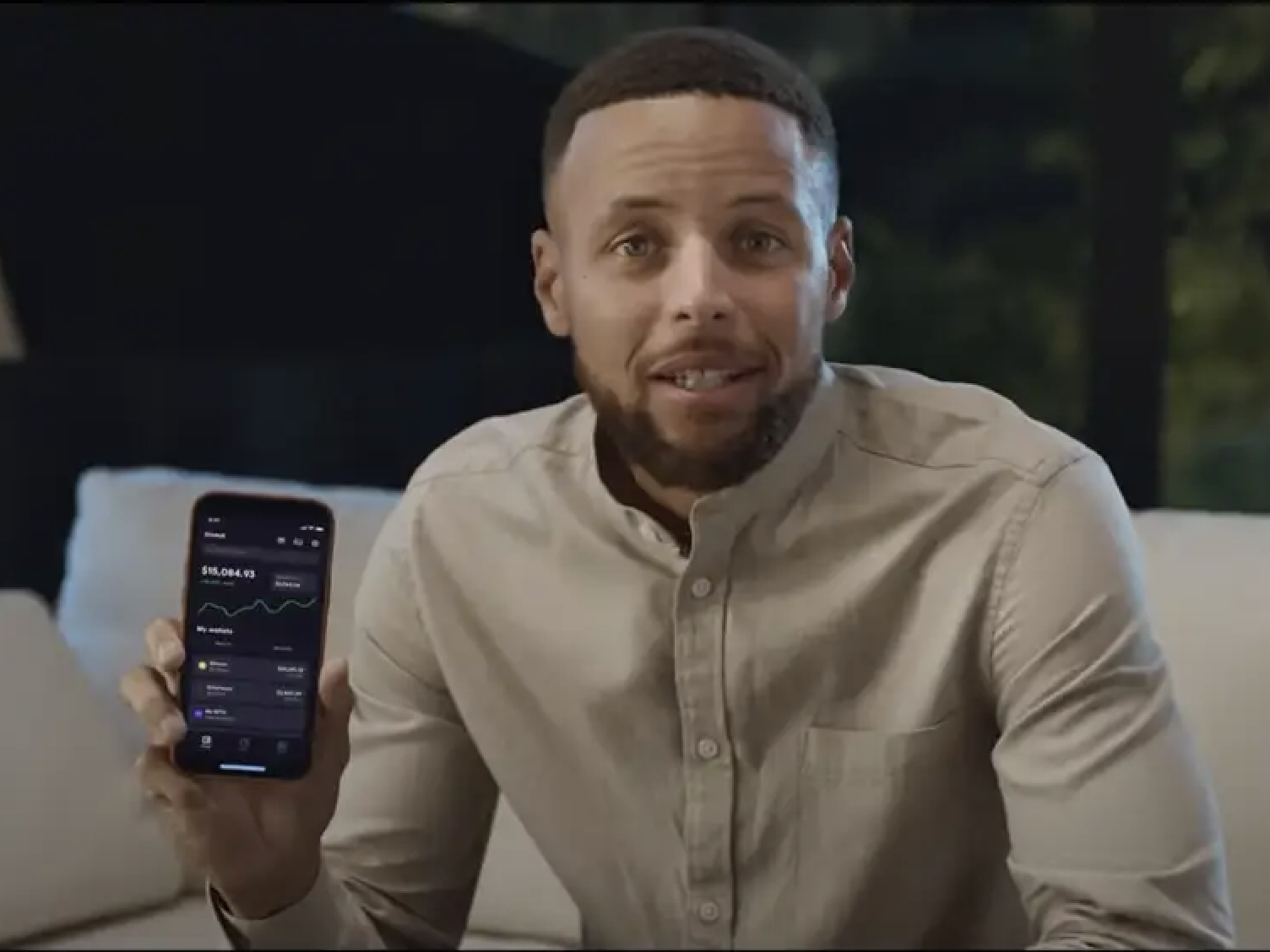 Steph Curry in FTX commercial