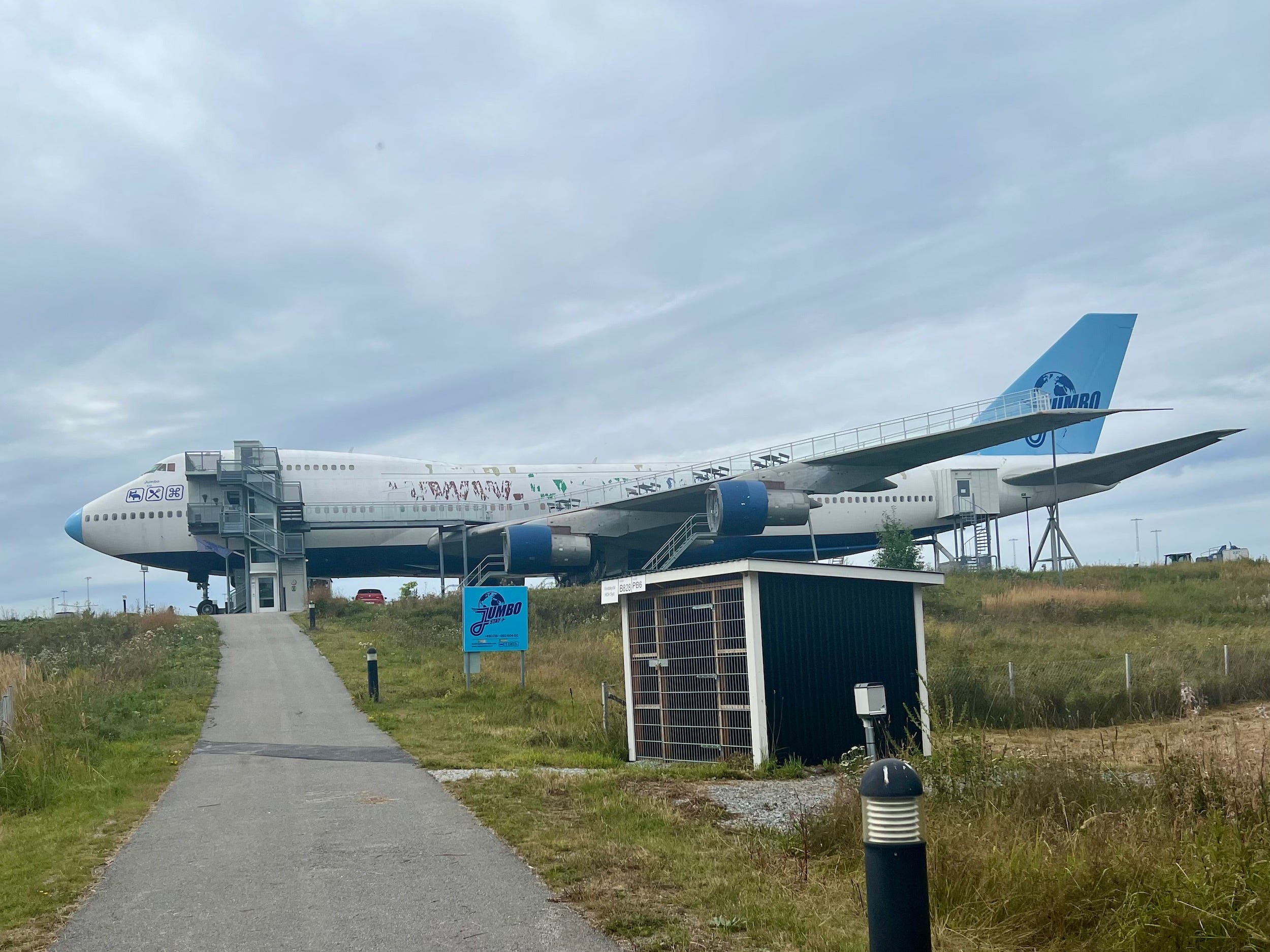 Staying at the Jumbo Stay 747 hotel in Sweden.