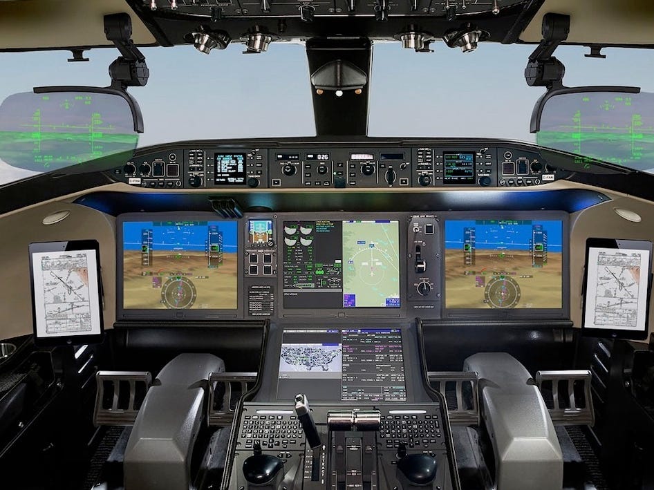 Bombardier Global 8000 cockpit.