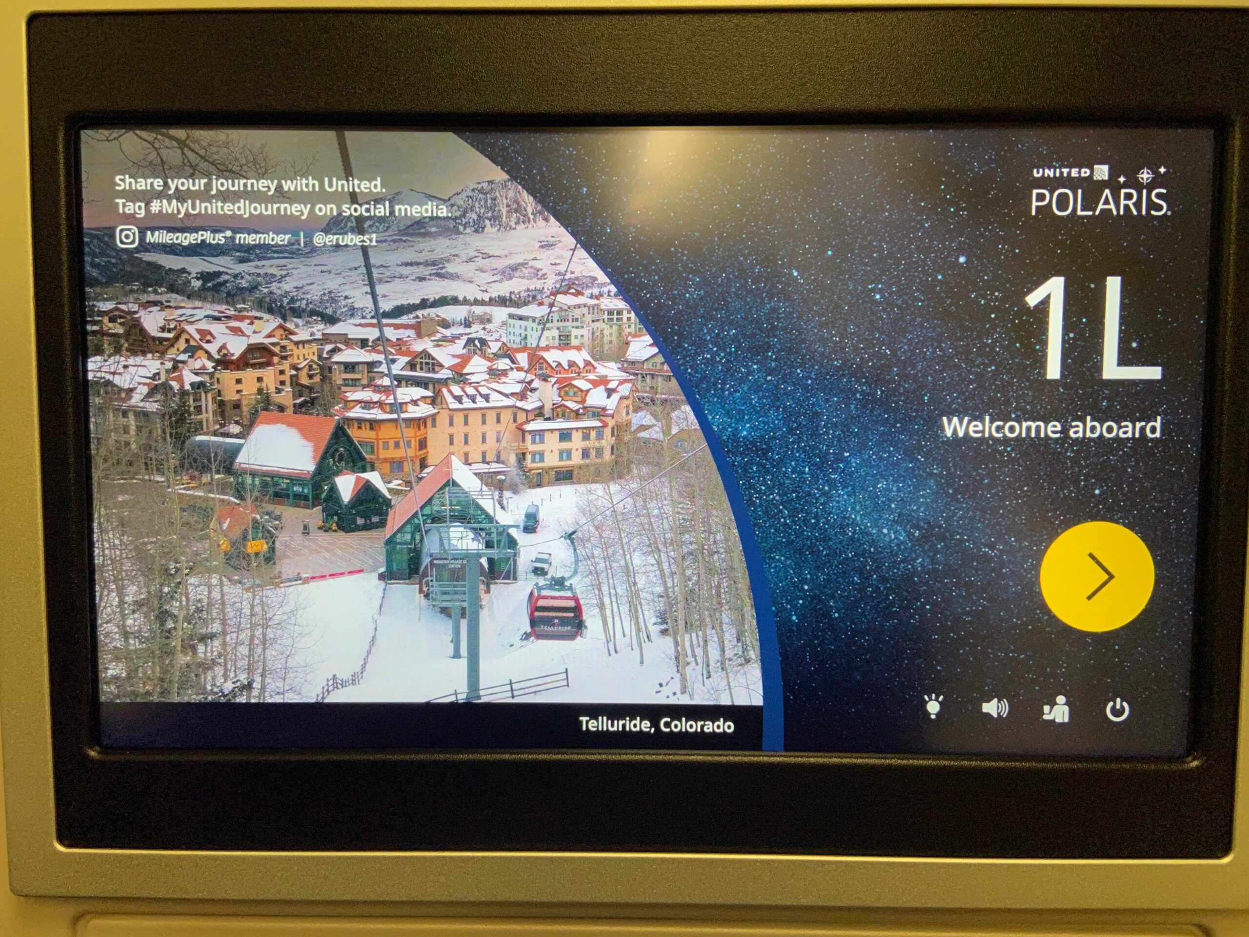 screen on airplane tv