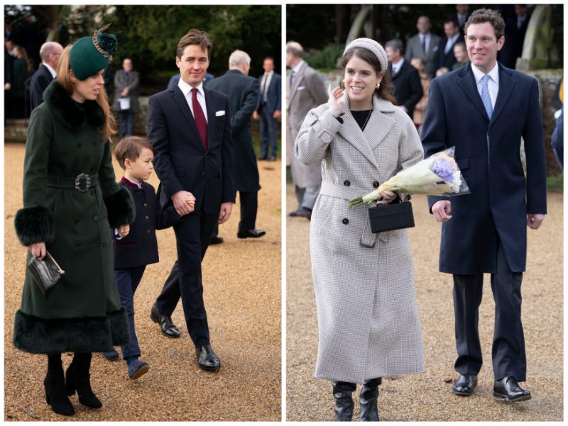 Photos Show Royal Family Members Arriving At Church On Their First ...