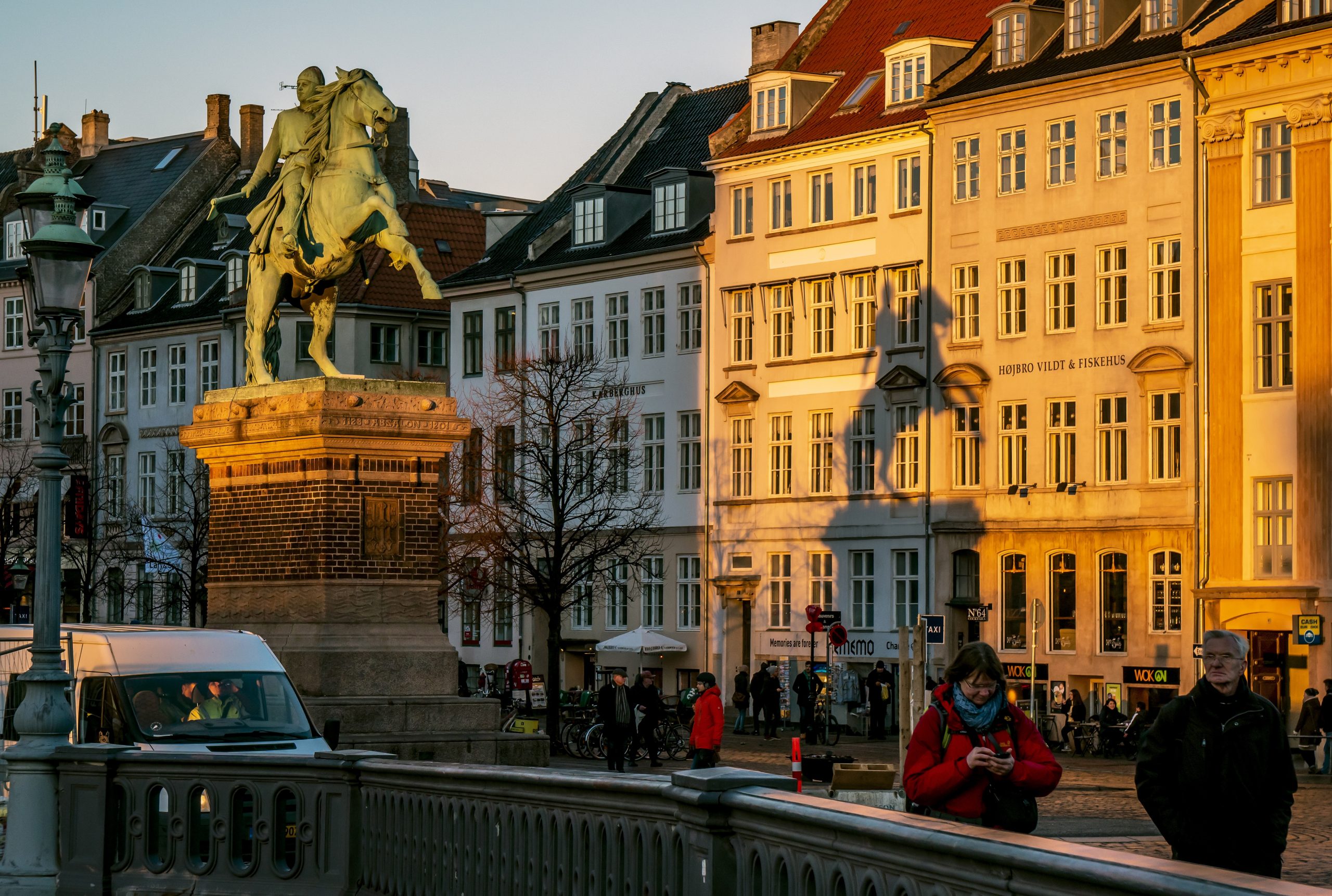 Het centrum van Kopenhagen op een zonnige winterdag. Foto: EPA/Srdjan Suki