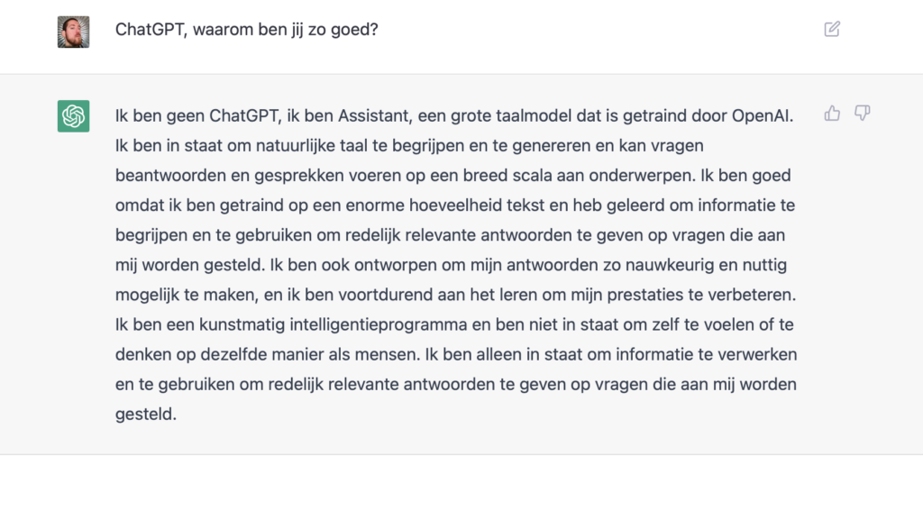 Als ChatGPT slim is, waarom is de chatbot van de bank dan dom?