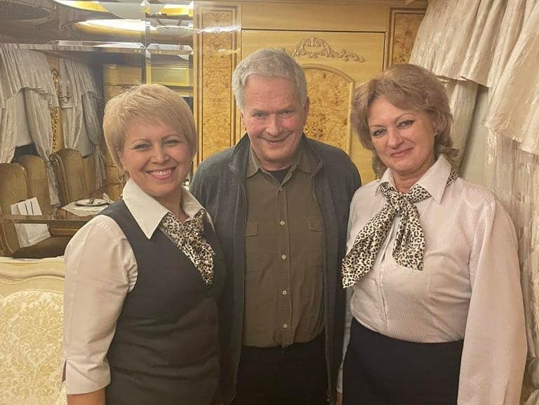 President of Finland, Sauli Niinisto, travelled to Kyiv on the train in January.