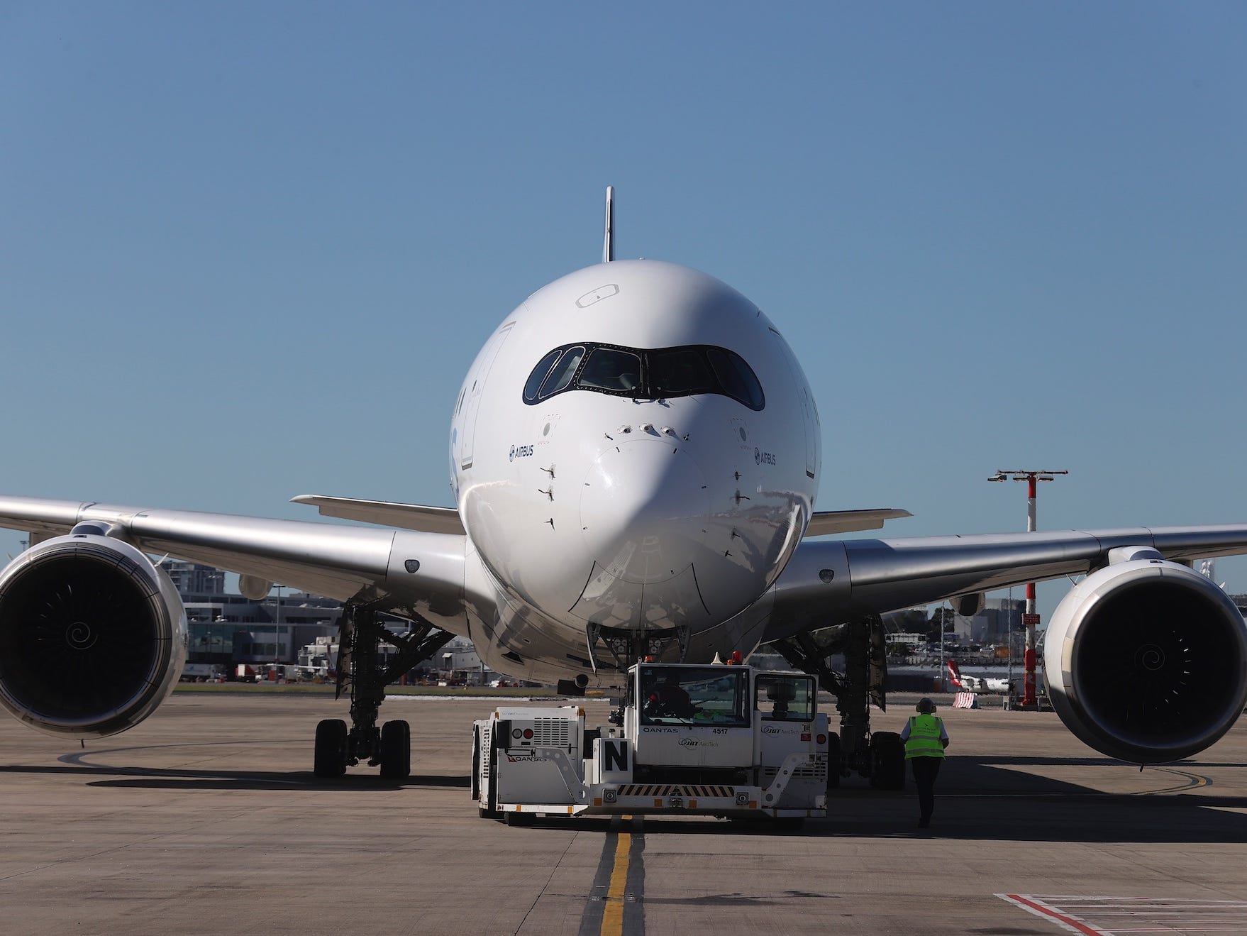 Qantas A350-1000 vliegtuig.
