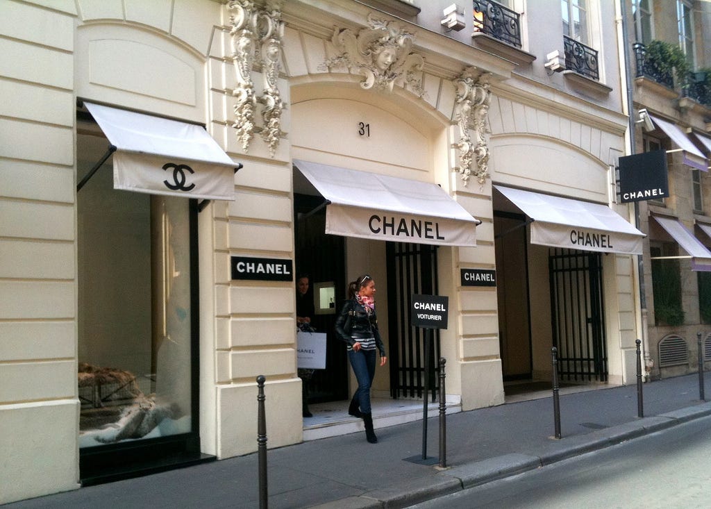 Shopping at Chanel