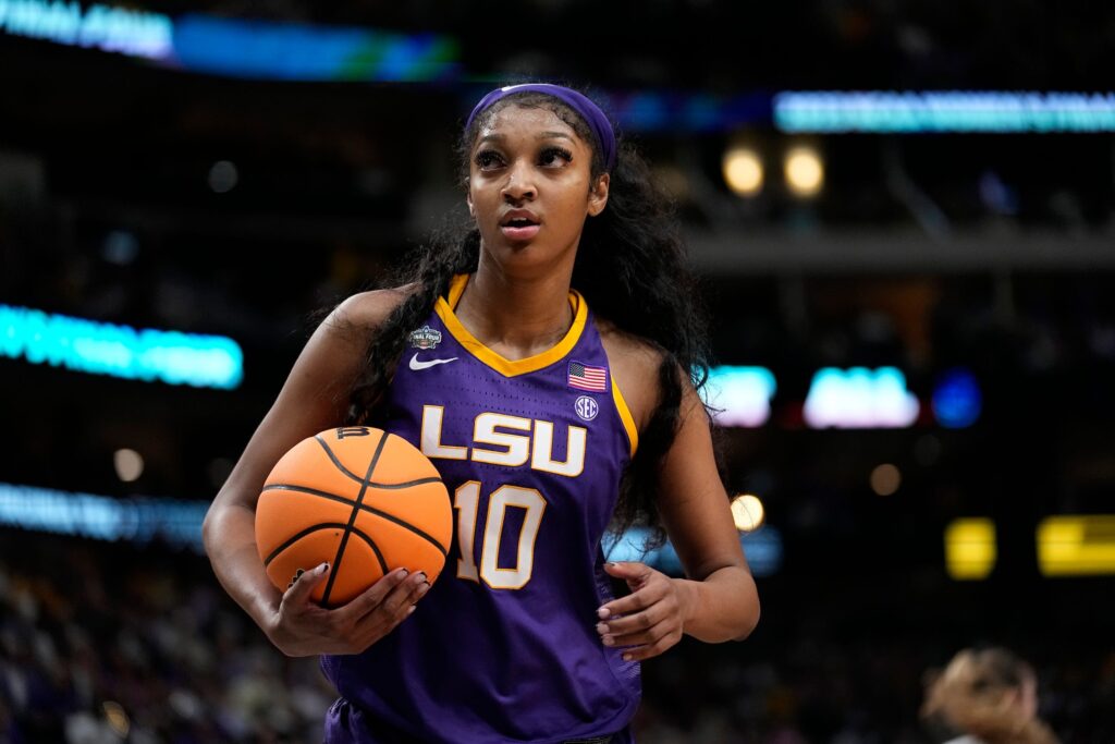 LSU star Angel Reese called out trash-talking double standards in women ...