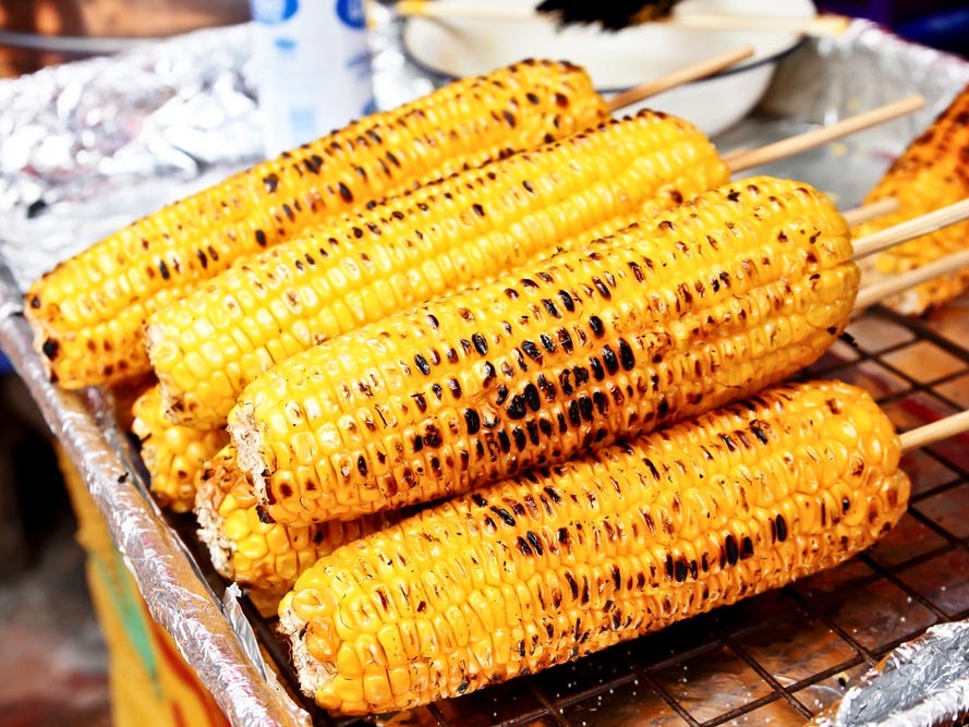 grilled corn on the cob summer food