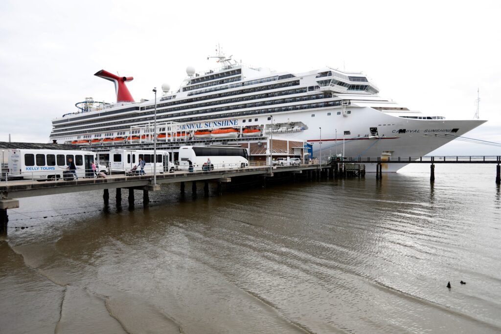 Terrifying video shows a storm flooding decks and hallways of a