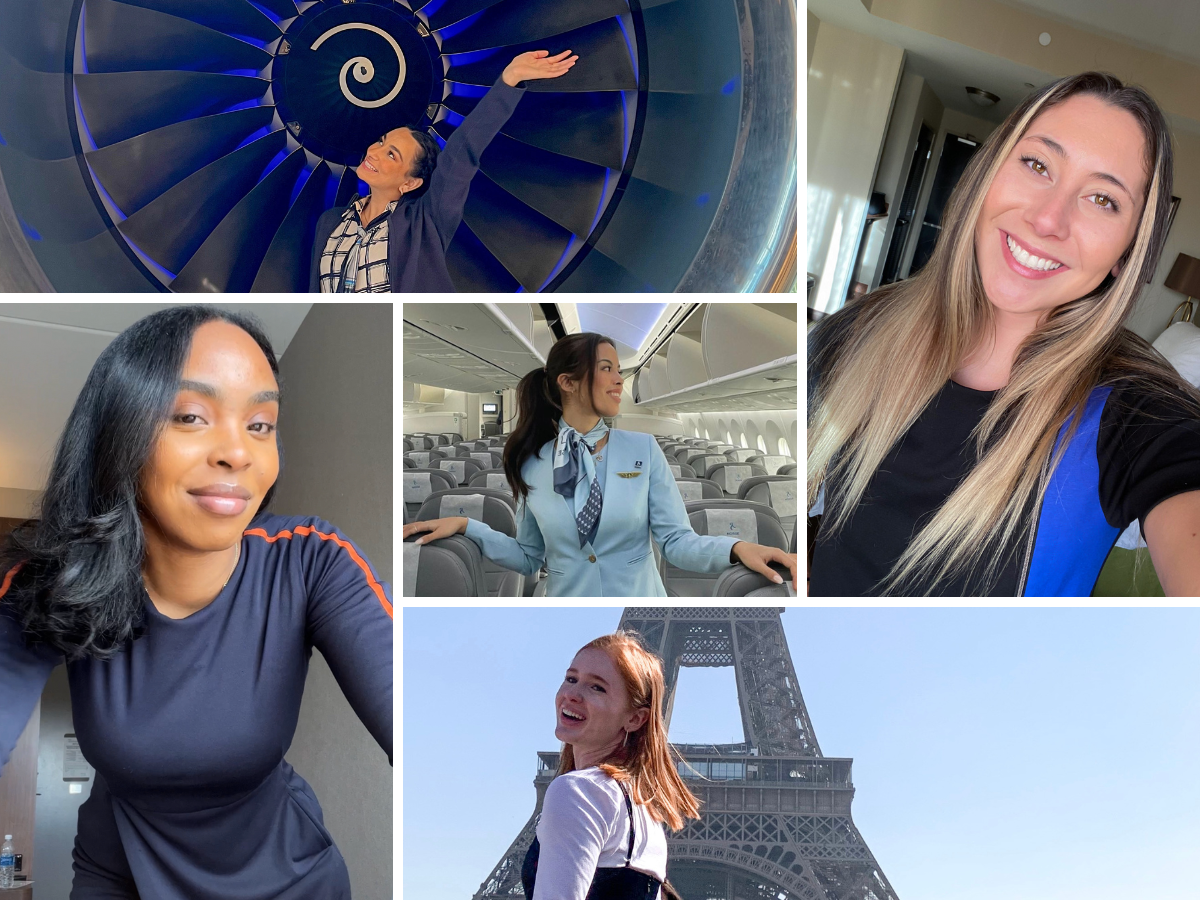 An image of the five flight attendants Insider interviewed.