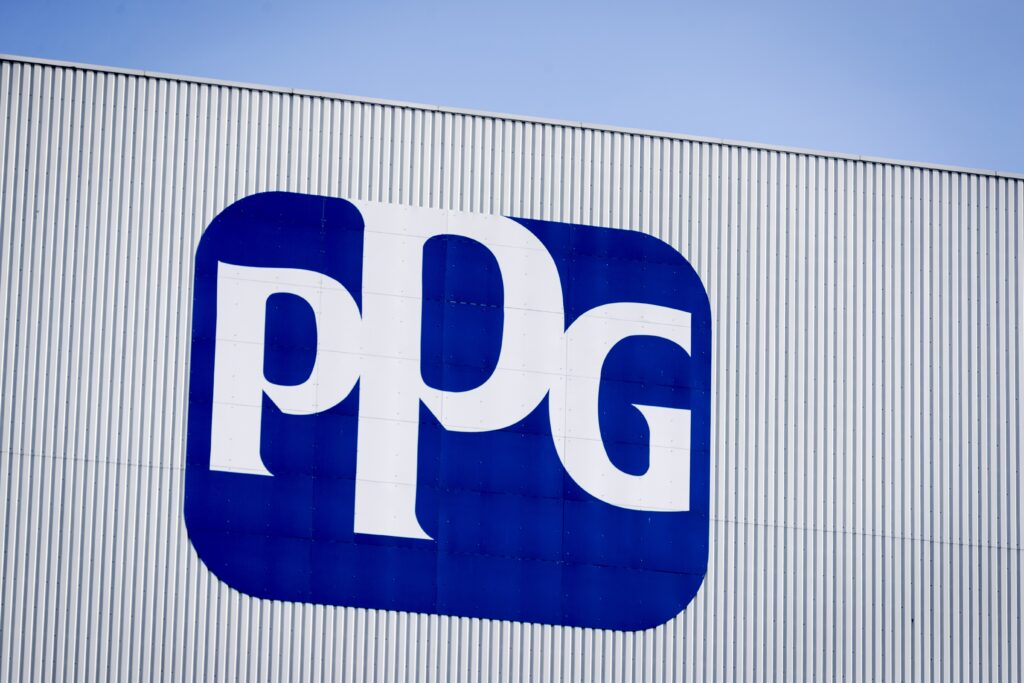 Logo van PPG Industries.