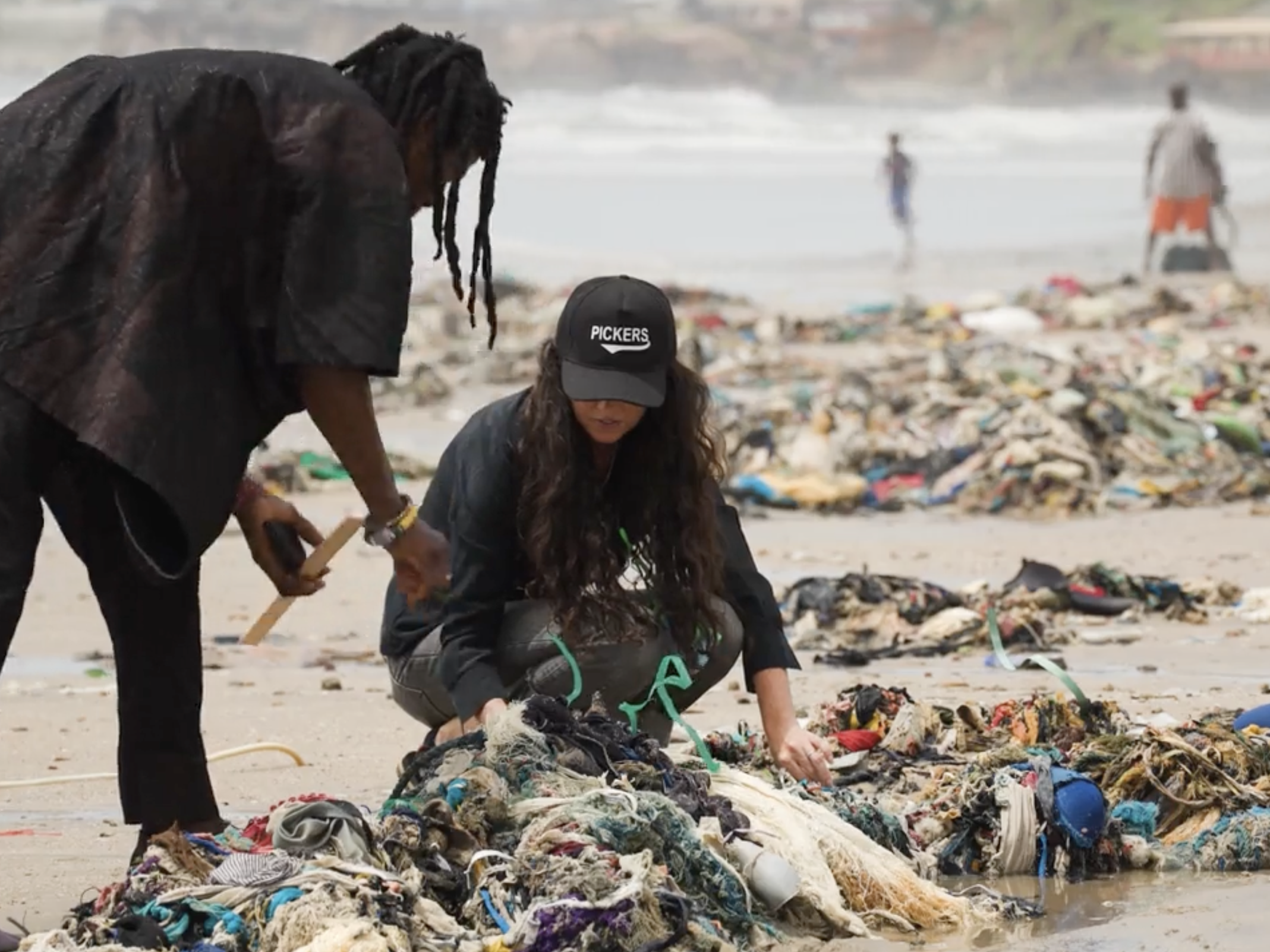 Tentacles of clothing piling up on Accra beaches
