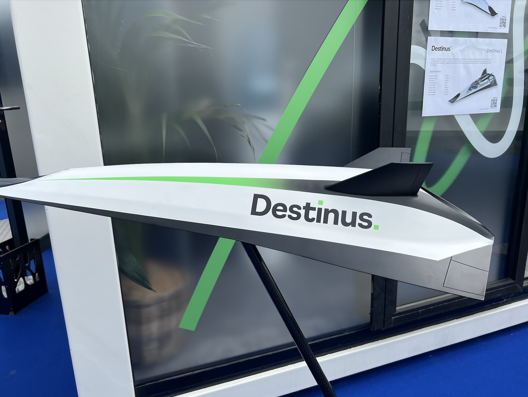 Destinus S model aircraft at the Paris Air Show 2023.