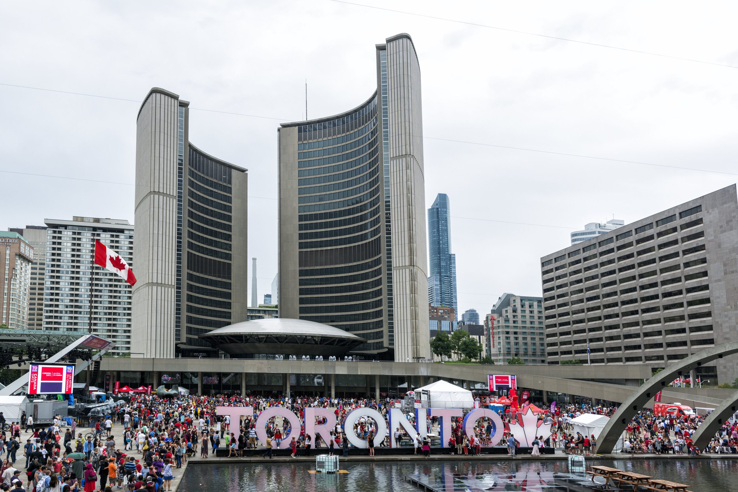 Toronto viert 150 jaar Canada op 1 juli 2017. Foto: EPA/Warren Toda.