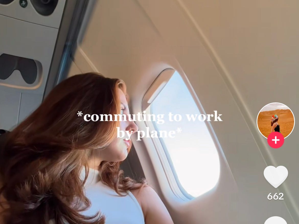 I super-commute by plane to my internship to avoid expensive east coast rent. Here's how it works.