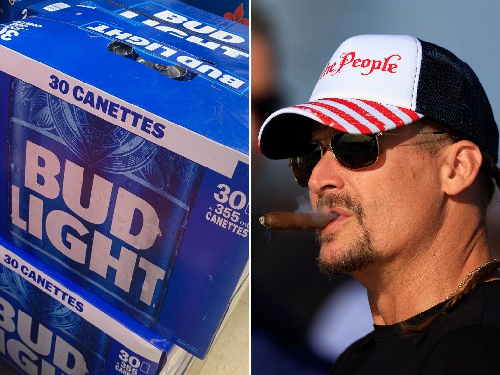 Kid Rock went wild with his rifle and shot up a few cartons of Bud ...