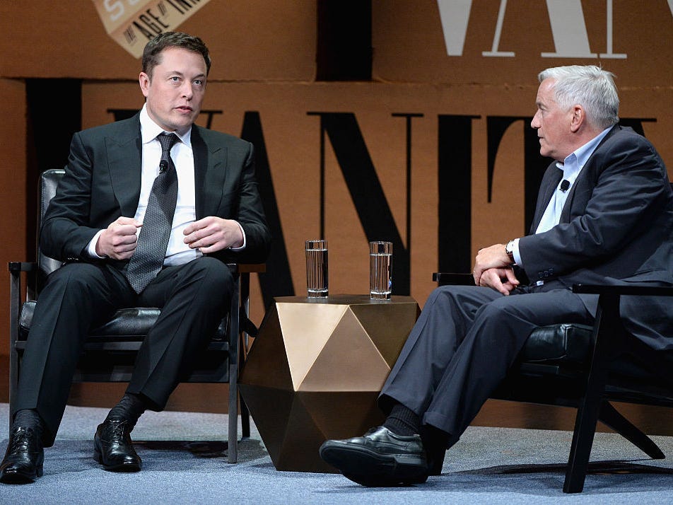 Elon Musk en Walter Isaacson