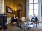 Koning in gesprek met minister-president Mark Rutte