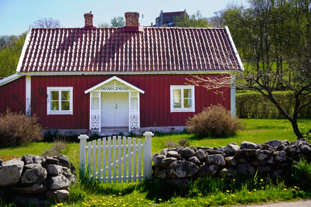 Typisch Zweeds rood huisje