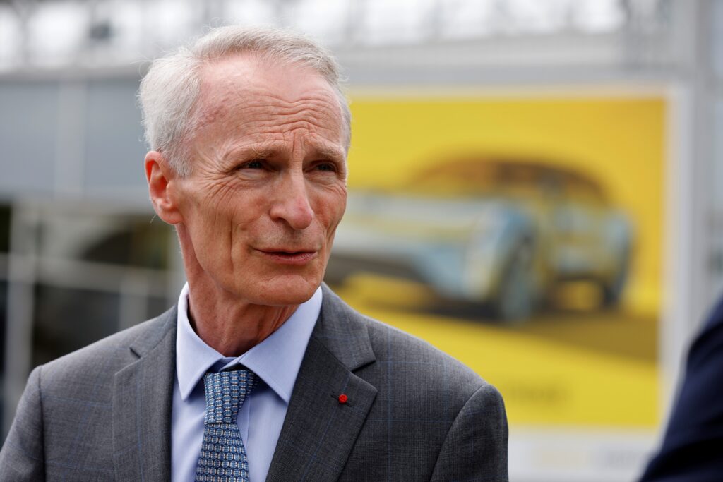 De voorzitter van de Franse autofabrikant Renault, Jean-Dominique Senard