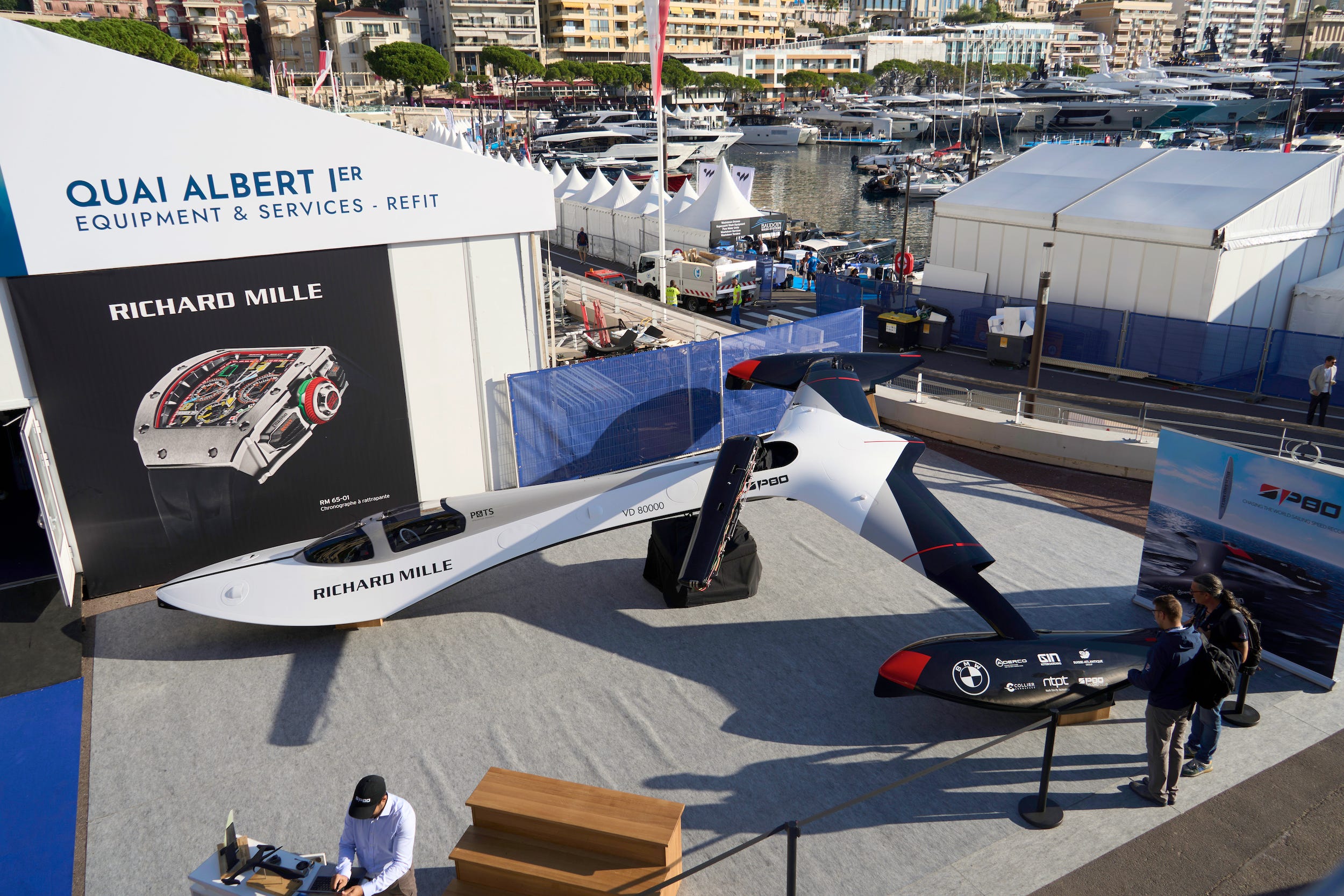 De SP80 op de Monaco Yacht Show