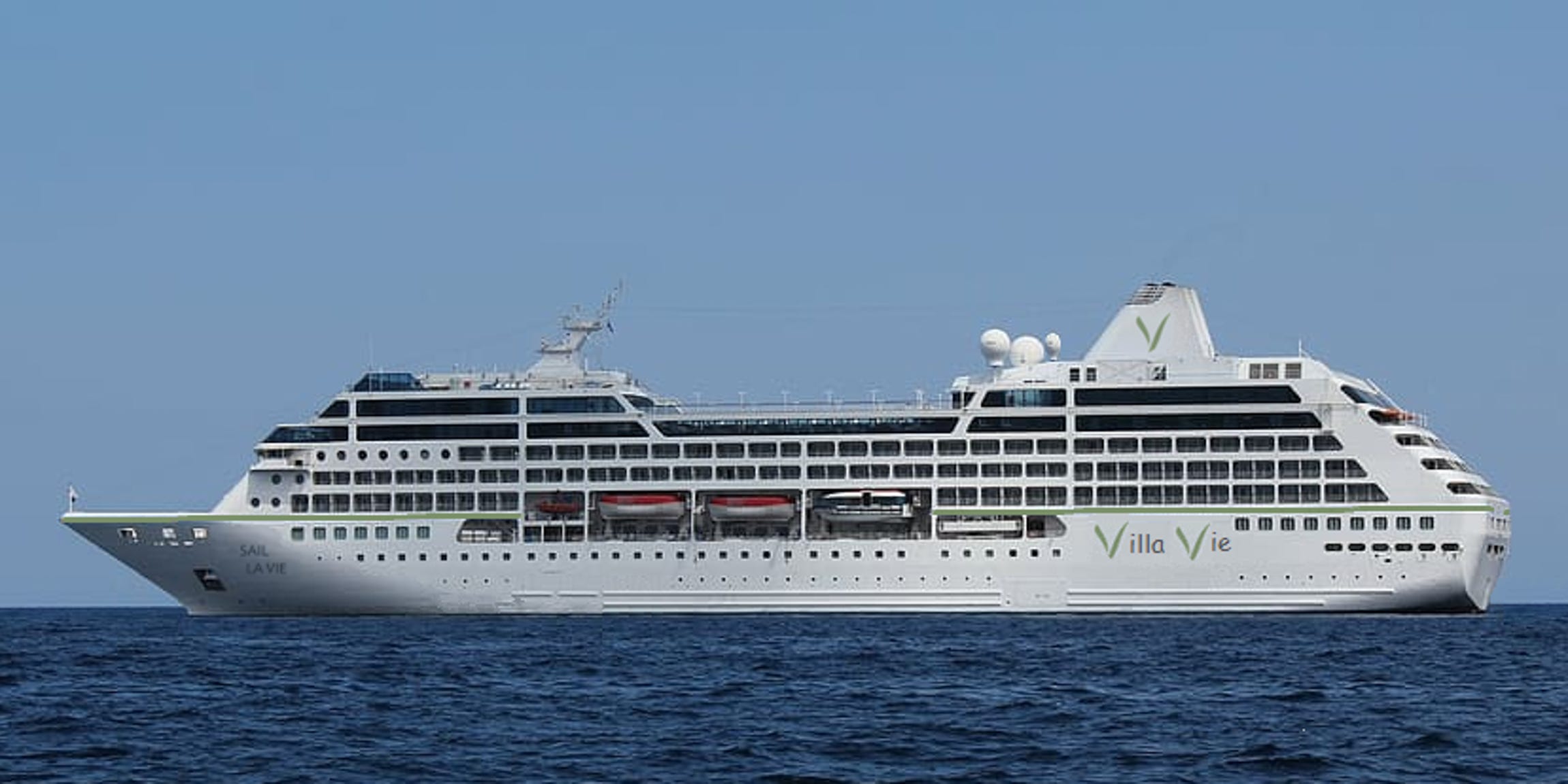 Rendering of Villa Vie cruise ship