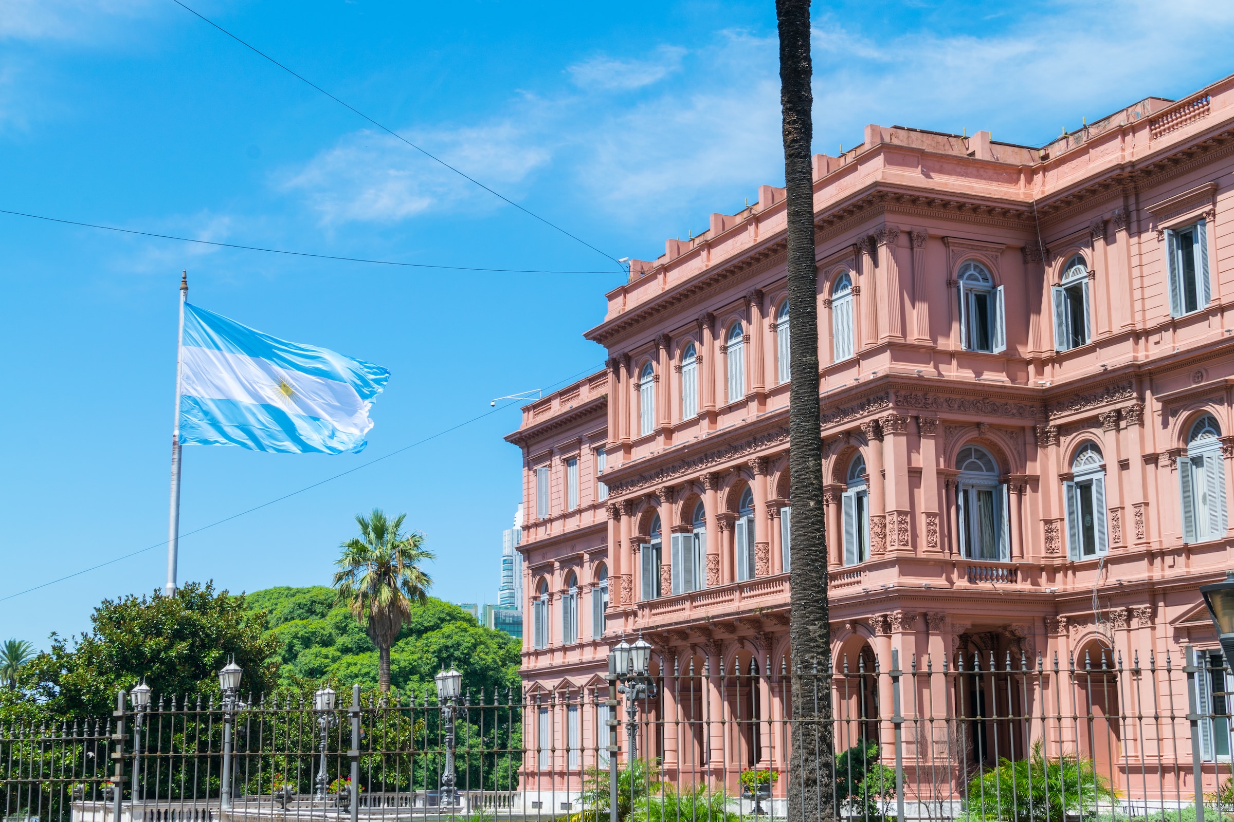 Het werkpaleis van de Argentijnse president in Buenos Aires.