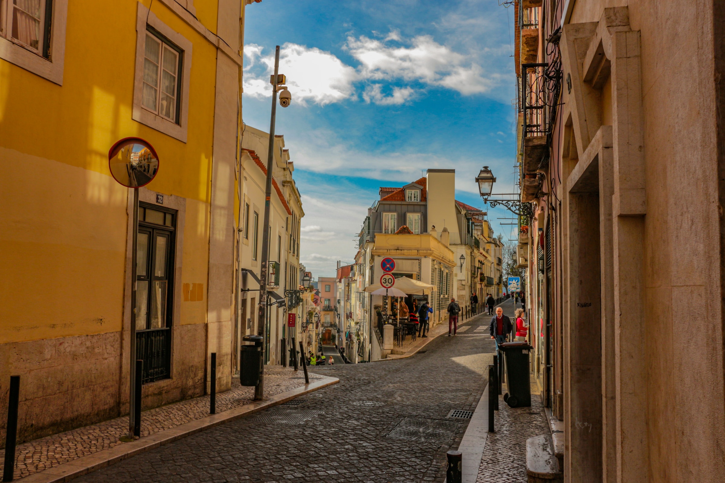 De Portugese hoofdstad Lissabon.