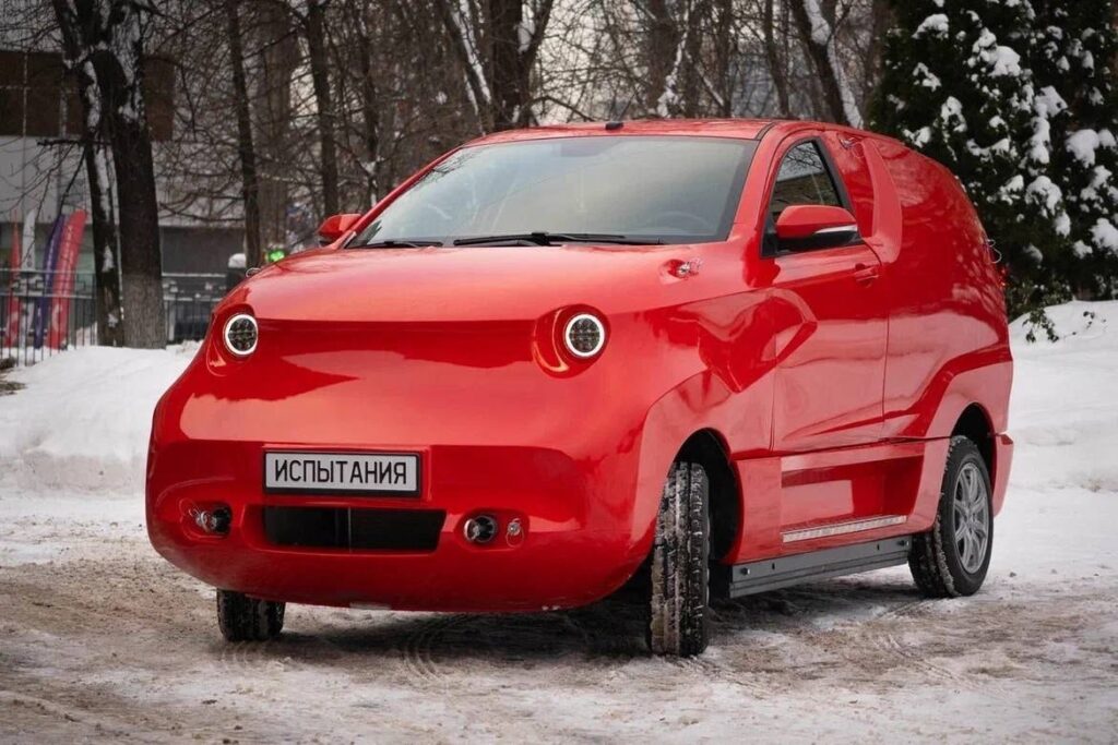 Amber Russische elektrische auto