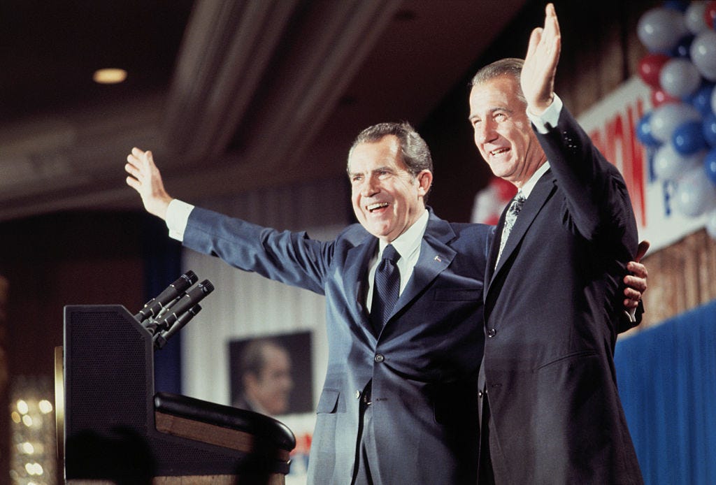 Richard Nixon and Spiro Agnew