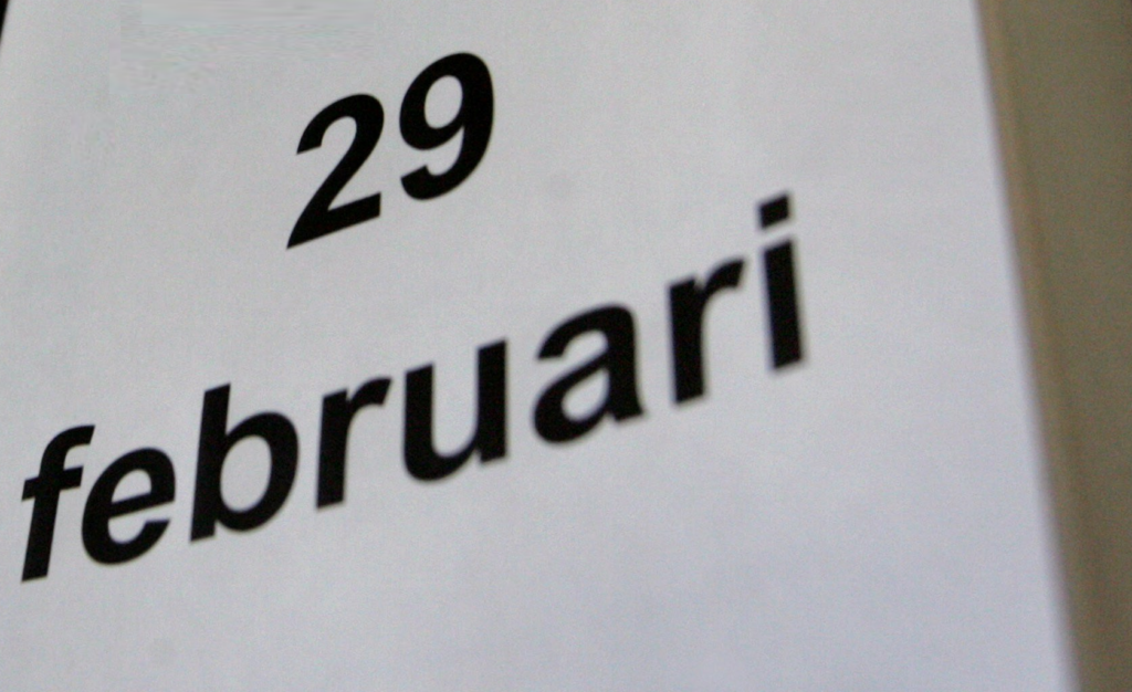 Schrikkeldag 29 februari schrikkeljaar kalender