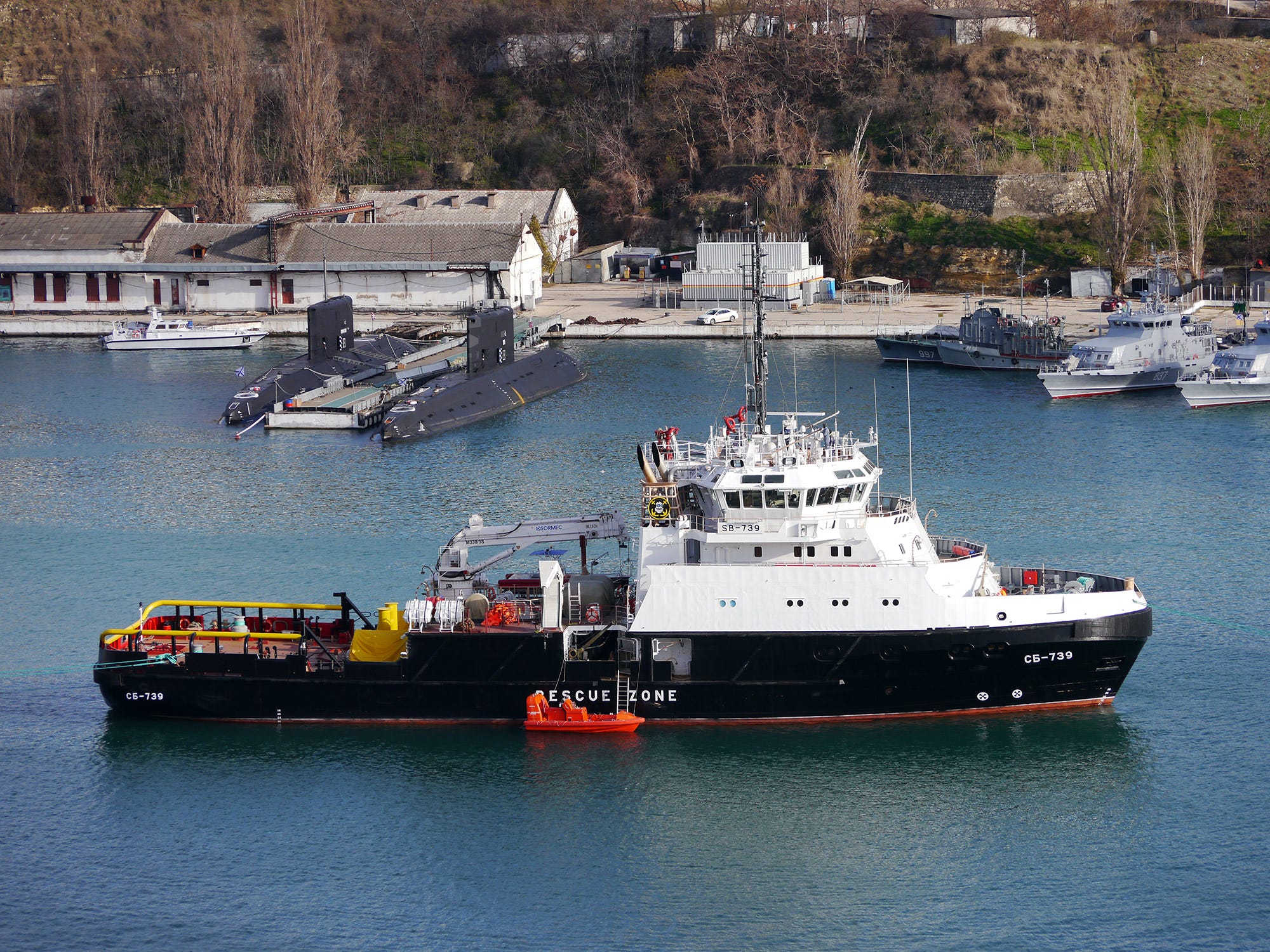 The rescuer tugboat Spasatel Vasily Bekh of the Black Sea Fleet.