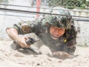 Militaire training in de Chinese provincie Guangxi.