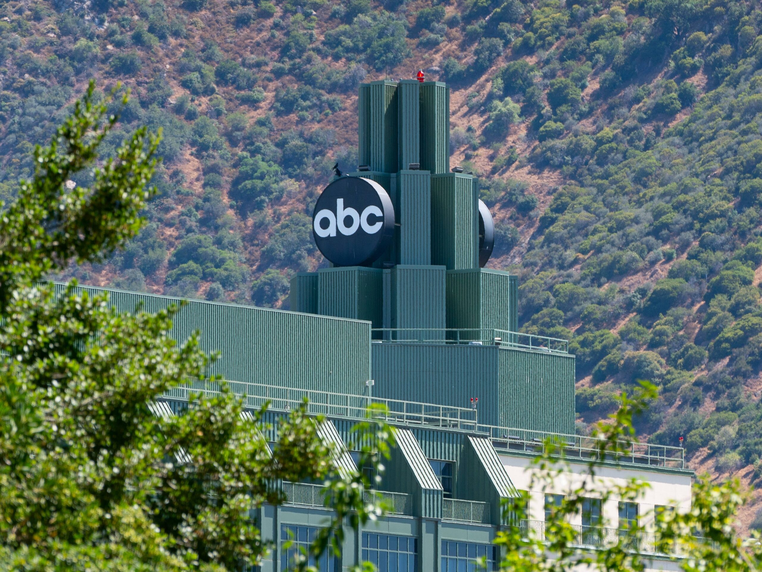 General views of ABC Television headquarters at The Walt Disney Company studio lot on June 24, 2022 in Burbank, California.