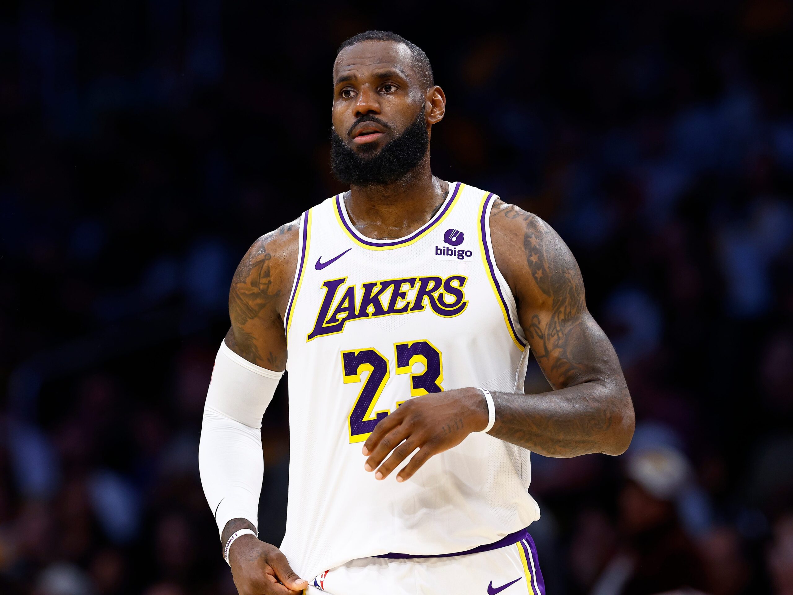 LeBron James of the Los Angeles Lakers in 2024.