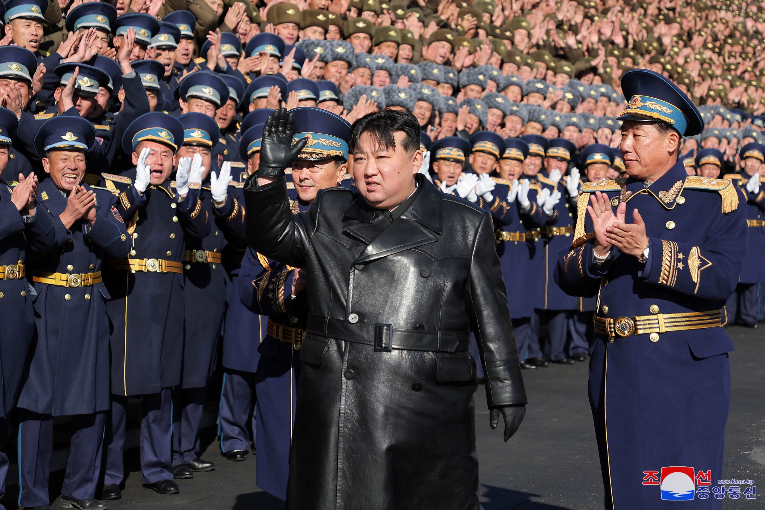 North Korean leader Kim Jong Un visits Korean People's Army Air Force headquarters